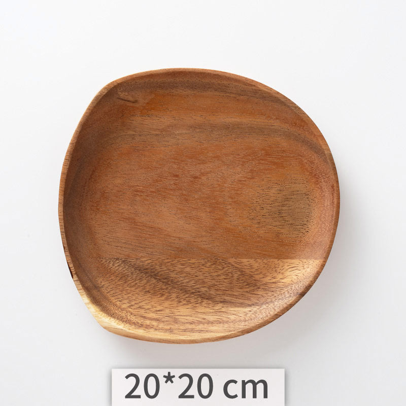 Versatile Acacia Wooden Platter for Serving - Wood Tray