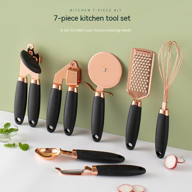 Rose Gold Stainless Steel Kitchen Tool Set