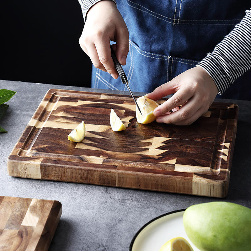 Solid Acacia Wood Cutting Board