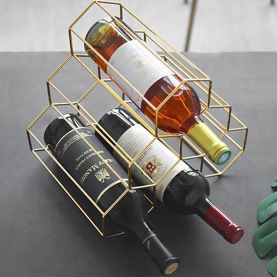 Geometric Wine Rack