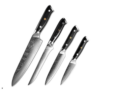 Japanese Damascus Steel Kitchen Knife or Knife Set