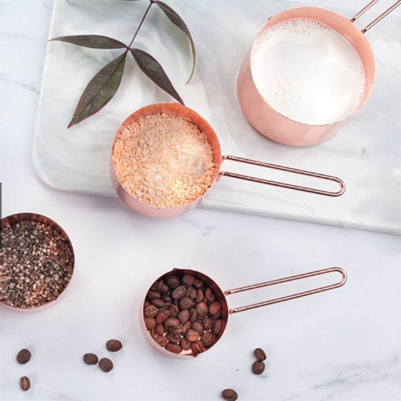 Rose Gold Stainless-steel measuring cups