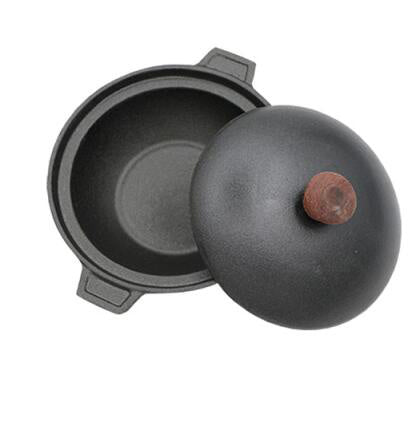 Versatile Cast Iron Pot with or without Lid for All Your Cooking Needs