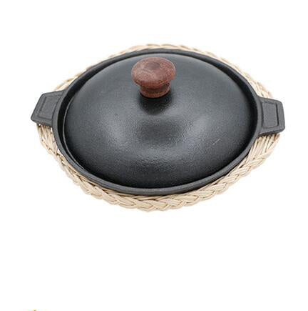 Versatile Cast Iron Pot with or without Lid for All Your Cooking Needs