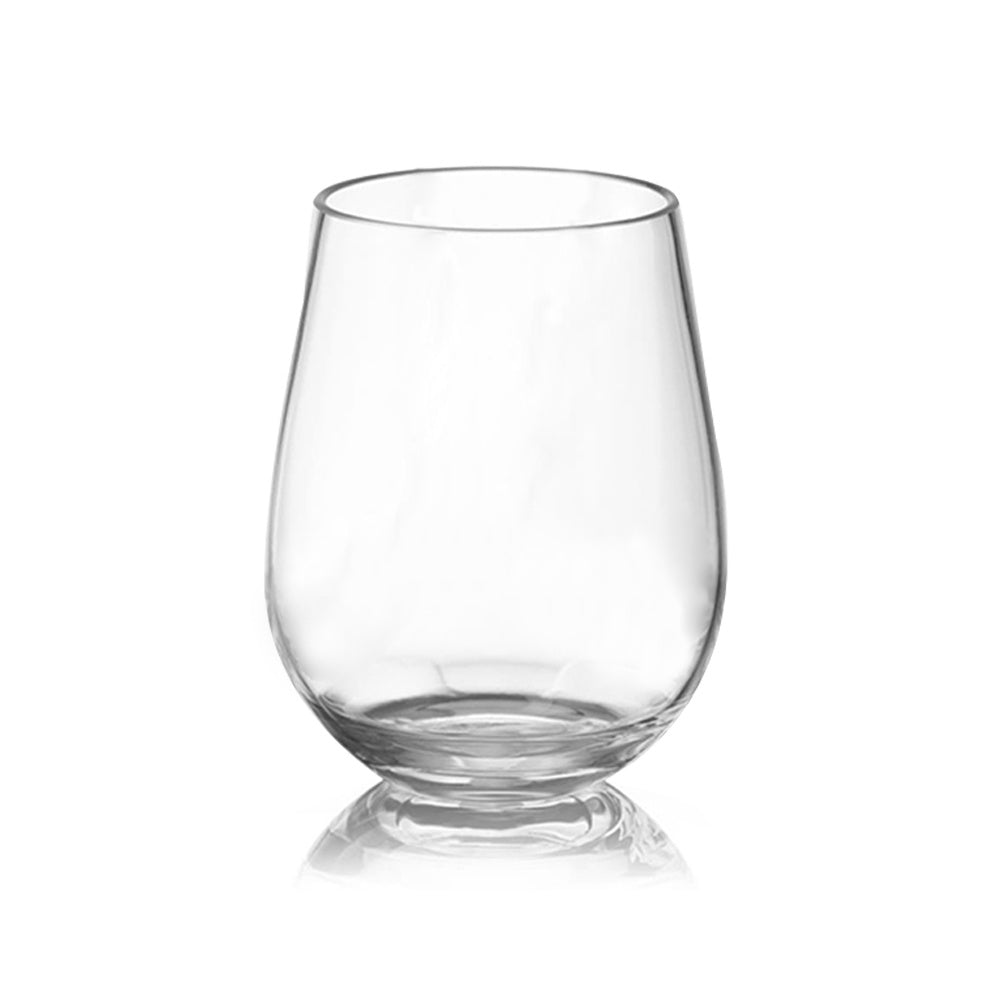 Shatterproof Clear Plastic Wine Glass Set