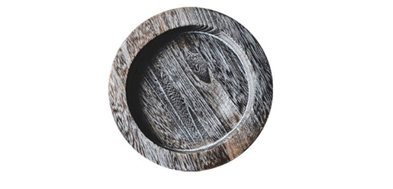 Solid Wood Dinner Plate