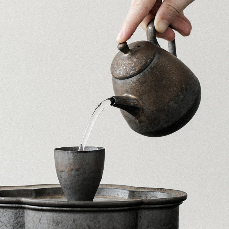 Glazed Ceramic Tea Kettle