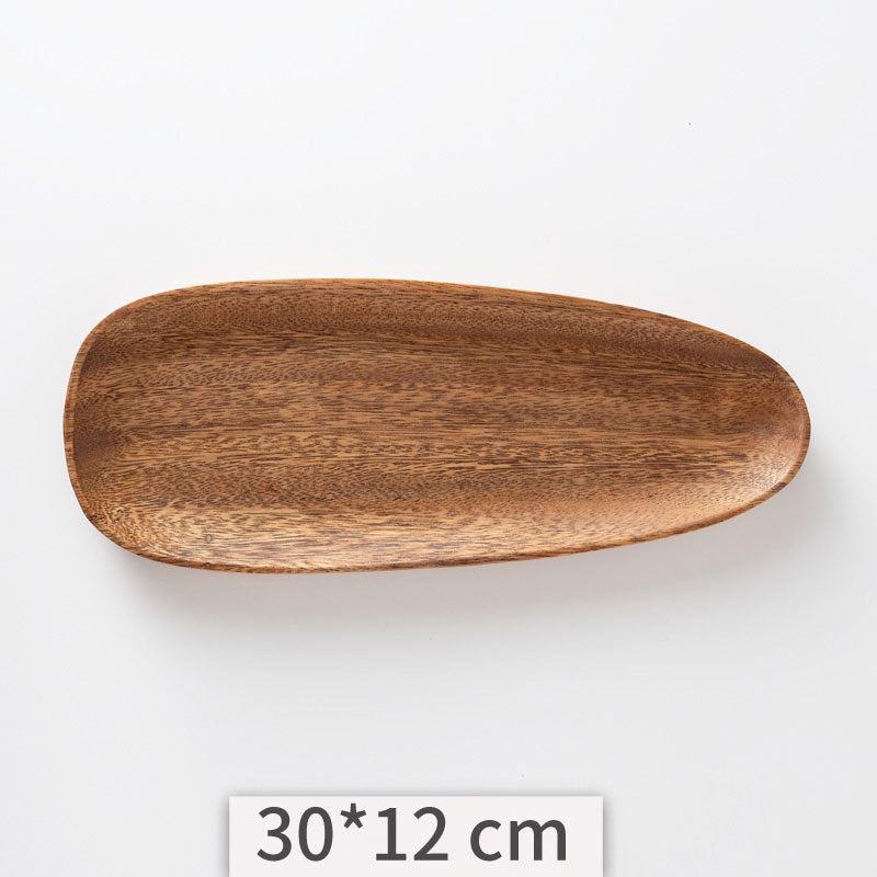 Versatile Acacia Wooden Platter for Serving - Wood Tray