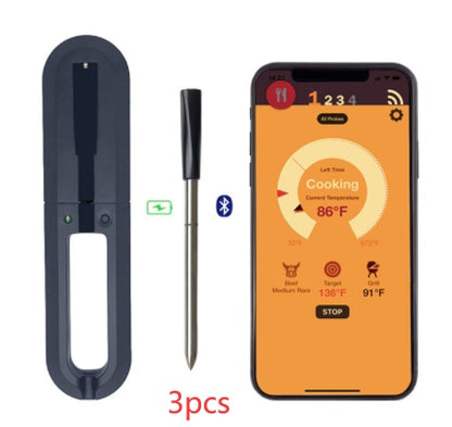 Accurate Bluetooth BBQ Thermometer Probe for Perfect Grilling