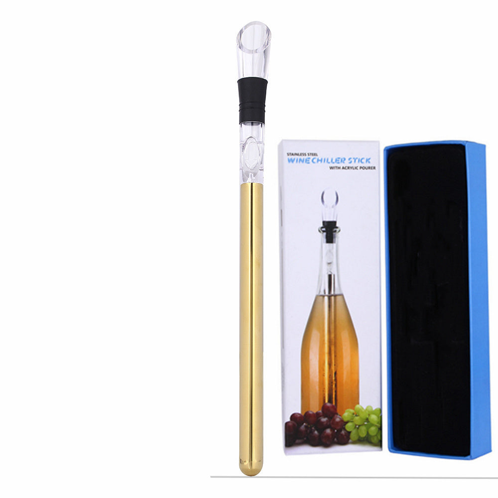 3-IN-1 Stainless Steel Wine Chilling Rod and Aerator - Kitchen Tools