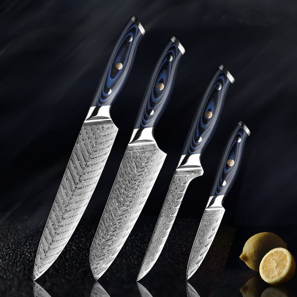 Premium Damascus Stainless Steel Knife Set for Professional Chefs