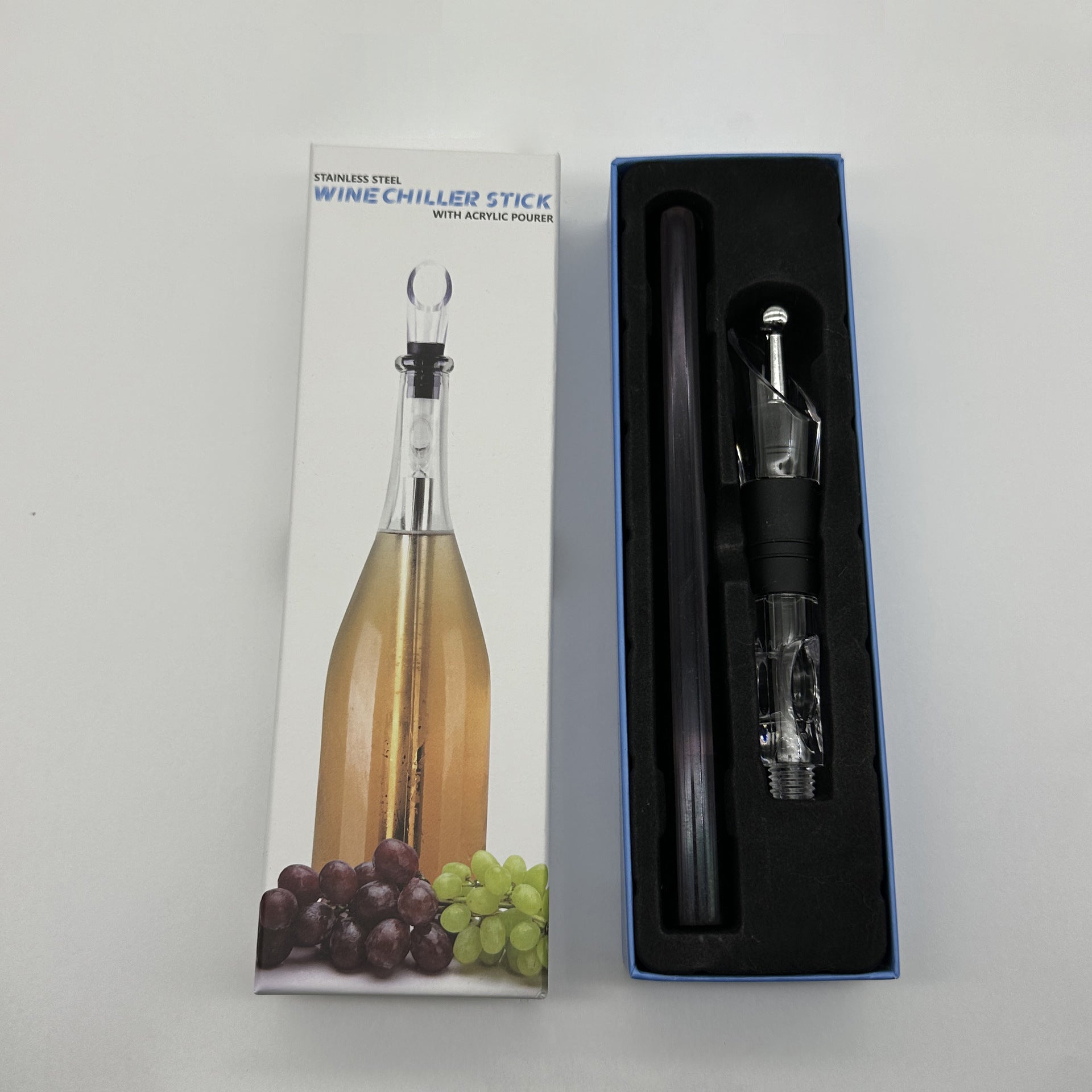 3-IN-1 Stainless Steel Wine Chilling Rod and Aerator - Kitchen Tools