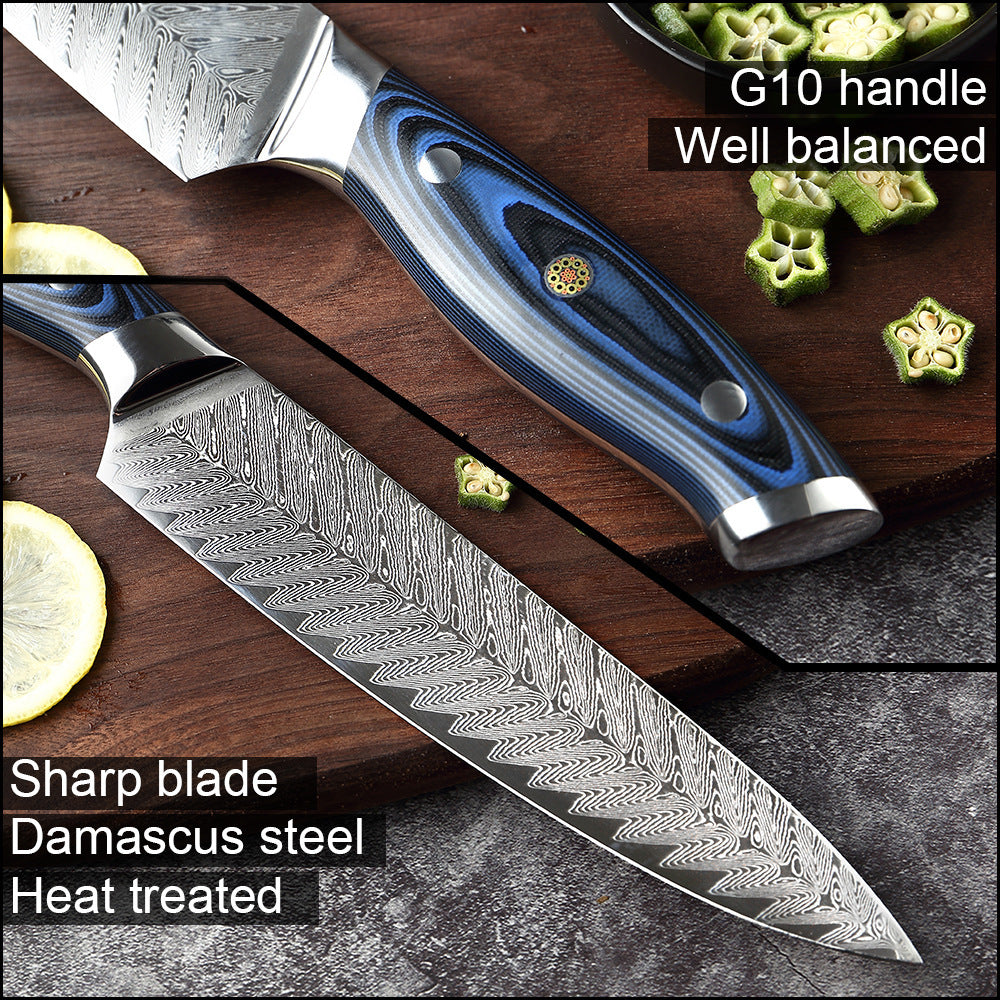 Premium Damascus Stainless Steel Knife Set for Professional Chefs