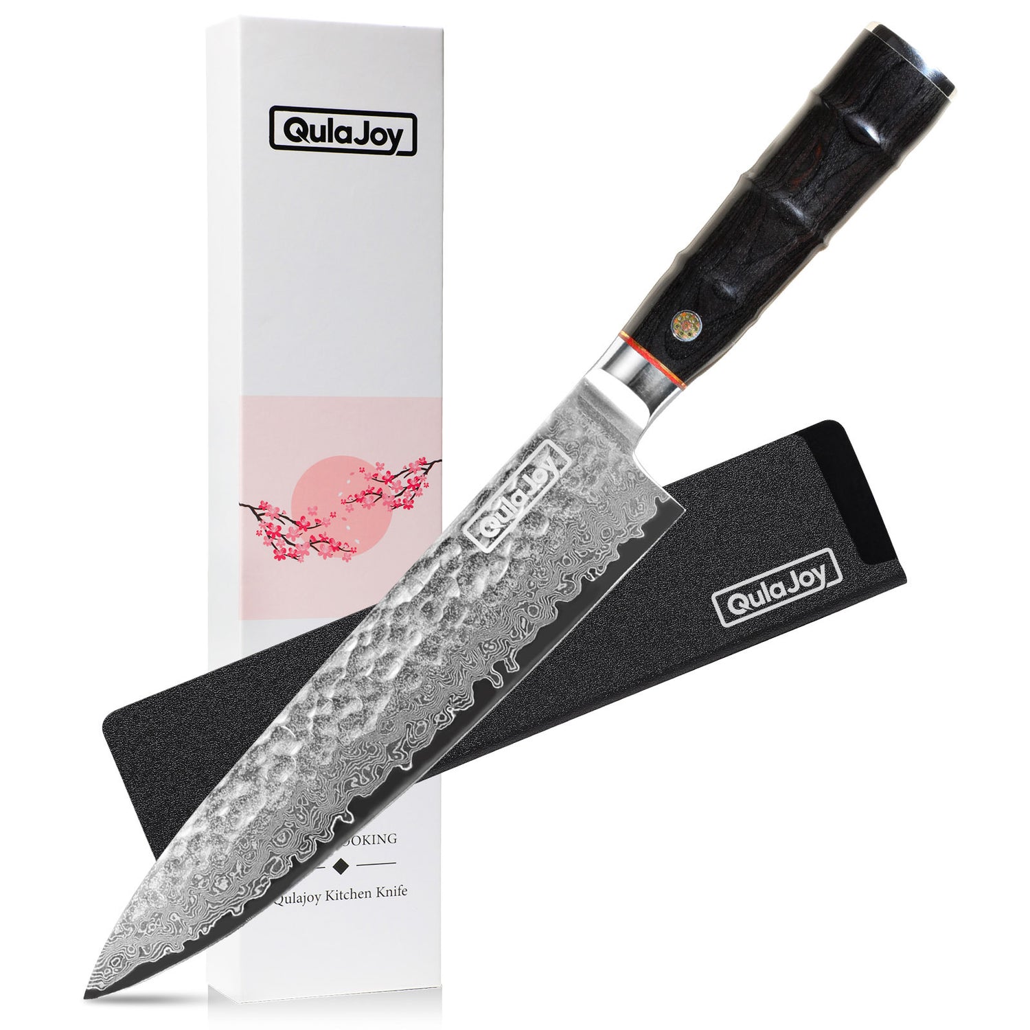 Qulajoy Japanese 8 Inch Chef Knife - 67 Layers Damascus VG-10 Steel