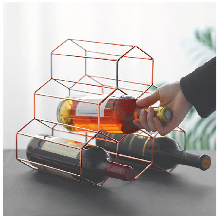 Geometric Wine Rack