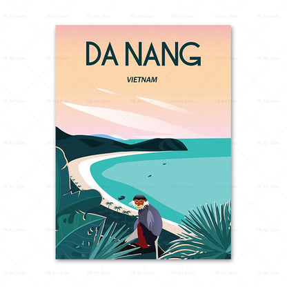 Travel Poster Print On Canvas