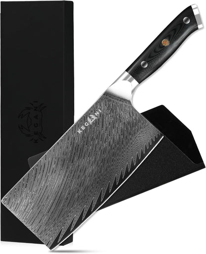 Kegani 73 Layers AUS-10 Damascus Steel Kitchen Knife