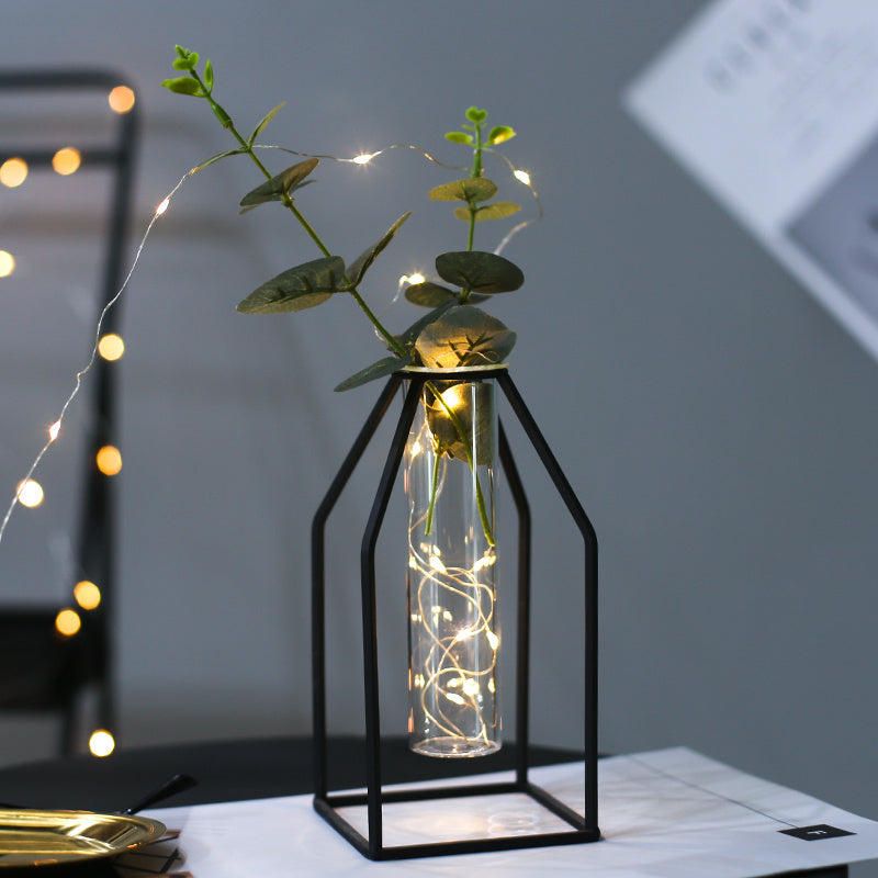 Iron Test Tube Style Hydroponic Vase