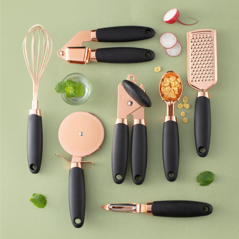 Rose Gold Stainless Steel Kitchen Tool Set