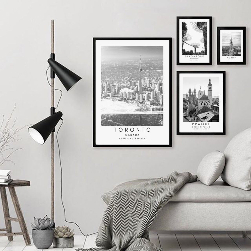 Black And White Photo Wall Art On Canvas - Elegant Home Decor