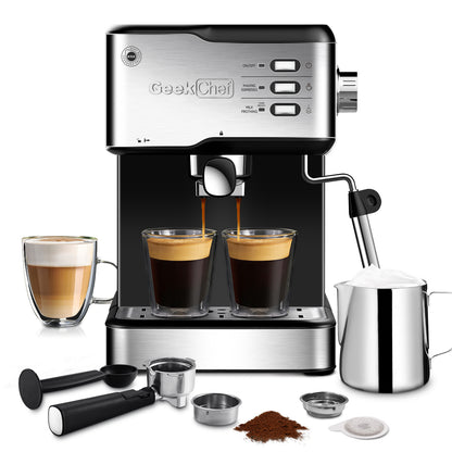 Geek Chef Espresso Machine Compatible With POD Brewing