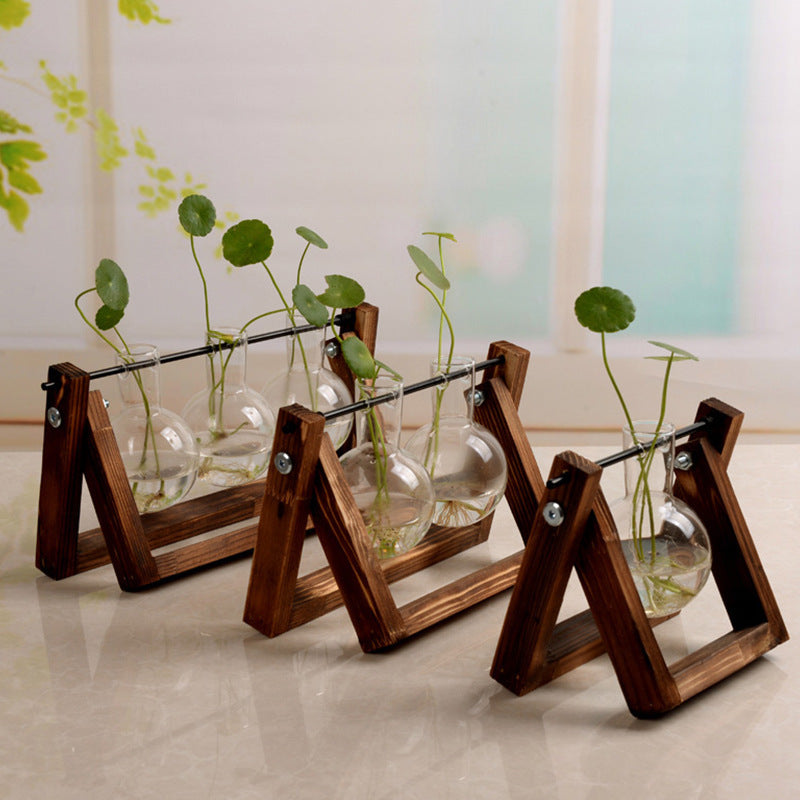 Wooden Swing Propagation Station/Vase