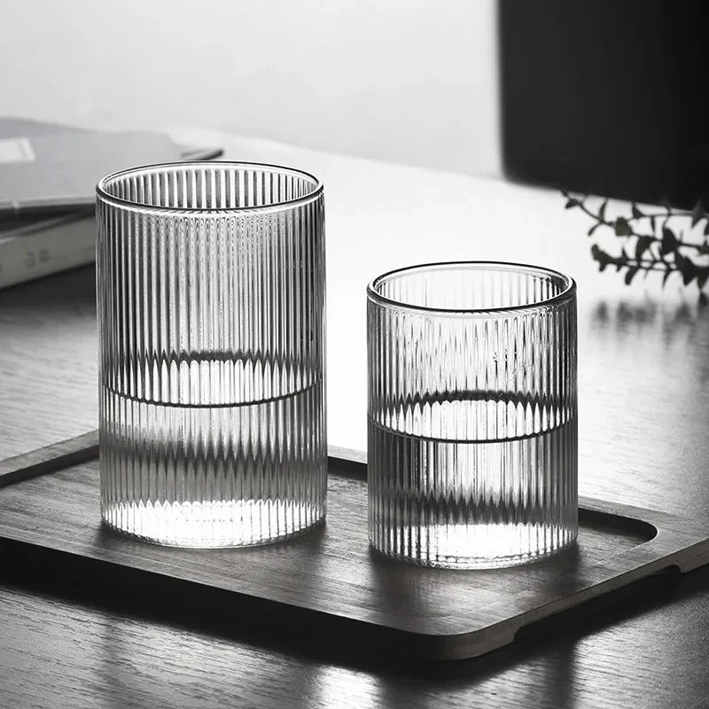 Striped Drinking Glass