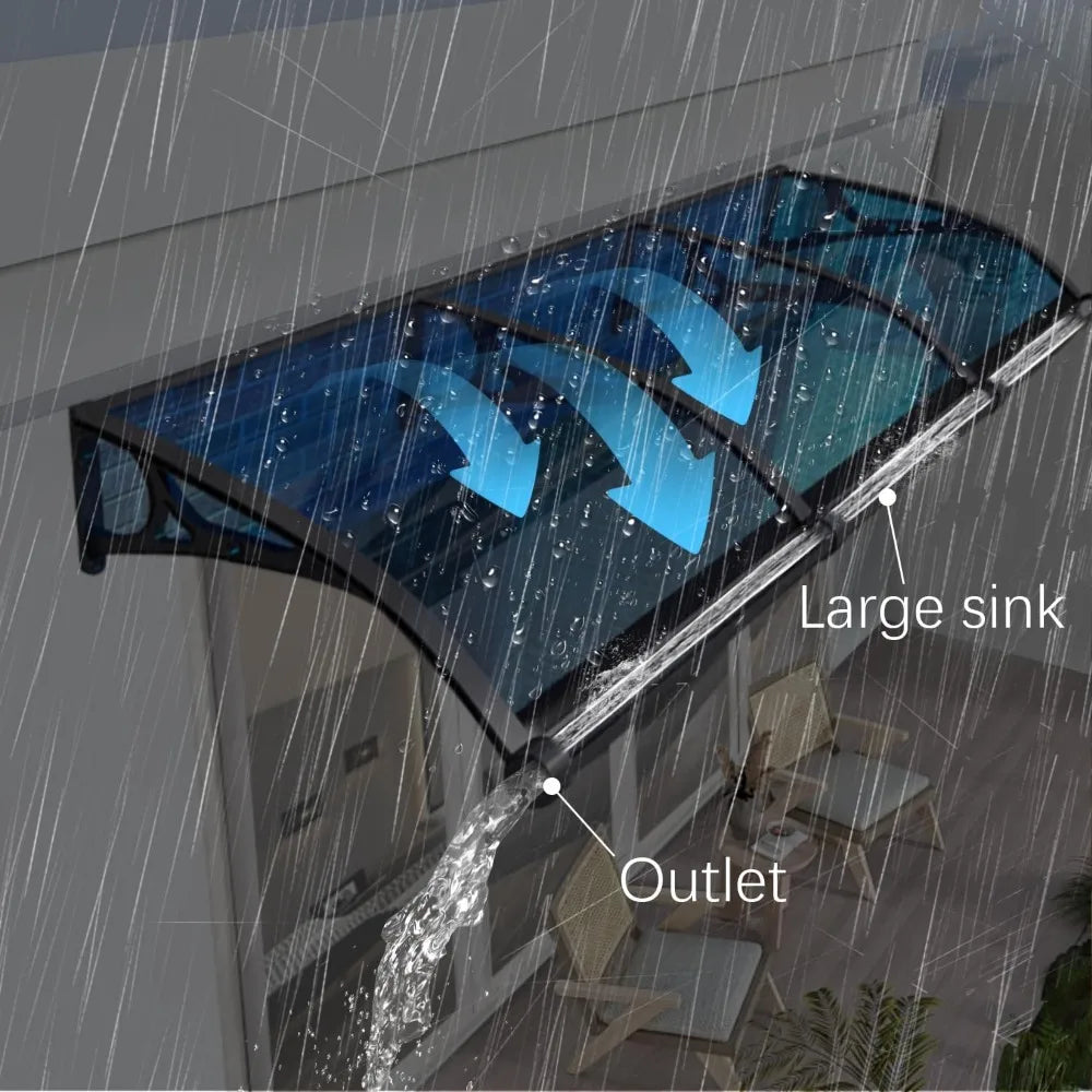 Durable Aluminum Awning for Exterior Door or Window Protection