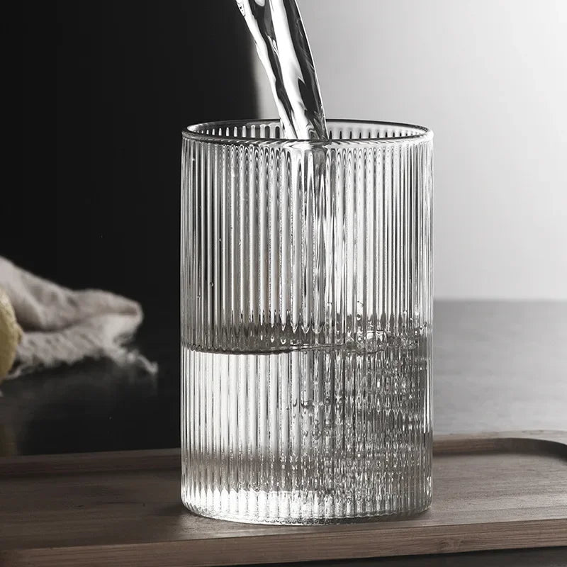 Striped Drinking Glass