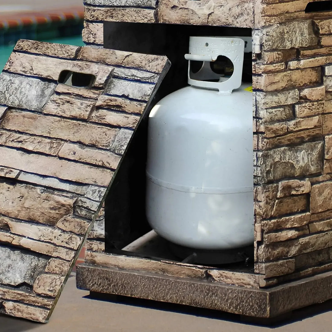 Faux Stone Propane Firebowl