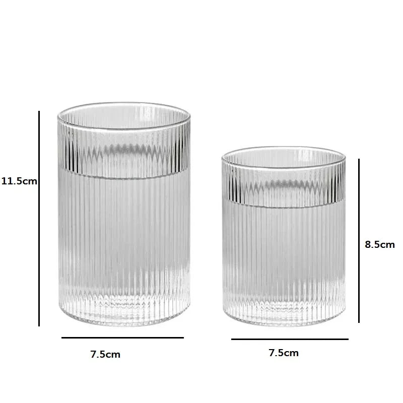 Striped Drinking Glass