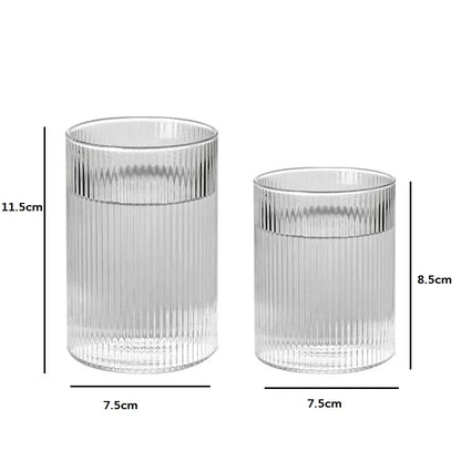 Striped Drinking Glass