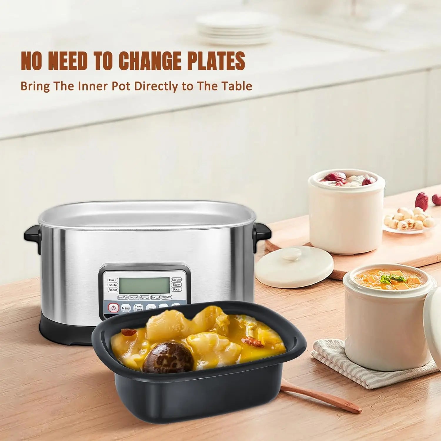 11-in-1 6.5 Quart Multi Cooker Electric with Sous Vide - Kitchen tools