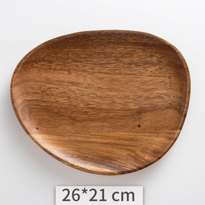 Versatile Acacia Wooden Platter for Serving - Wood Tray