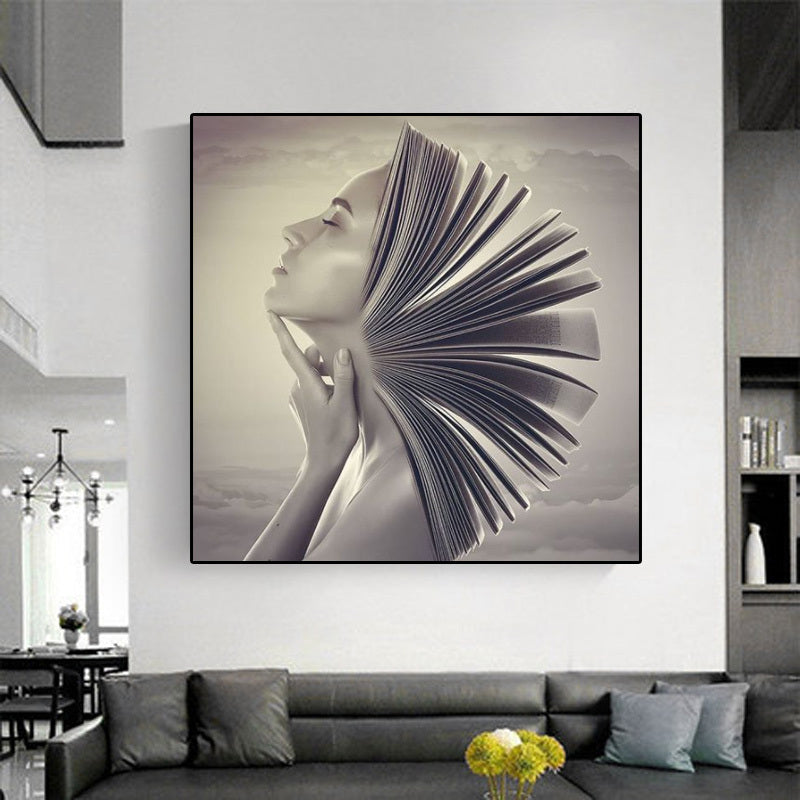 Head Full Of Knowledge Canvas Print