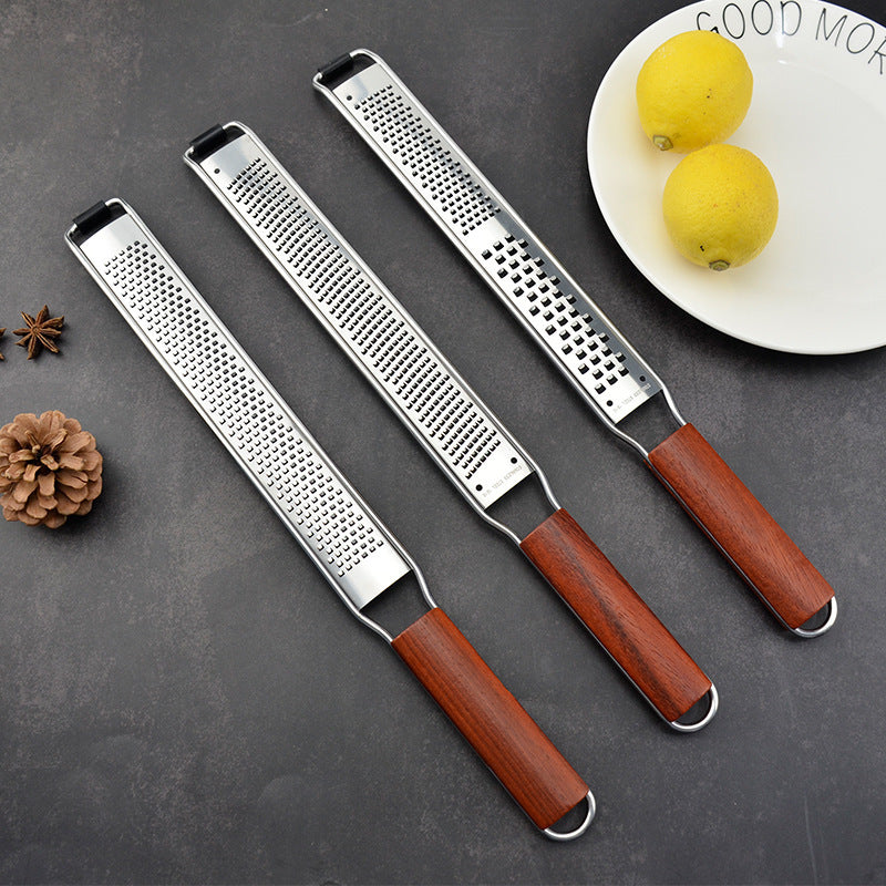 Wooden Handle Stainless Steel Grater/Zester