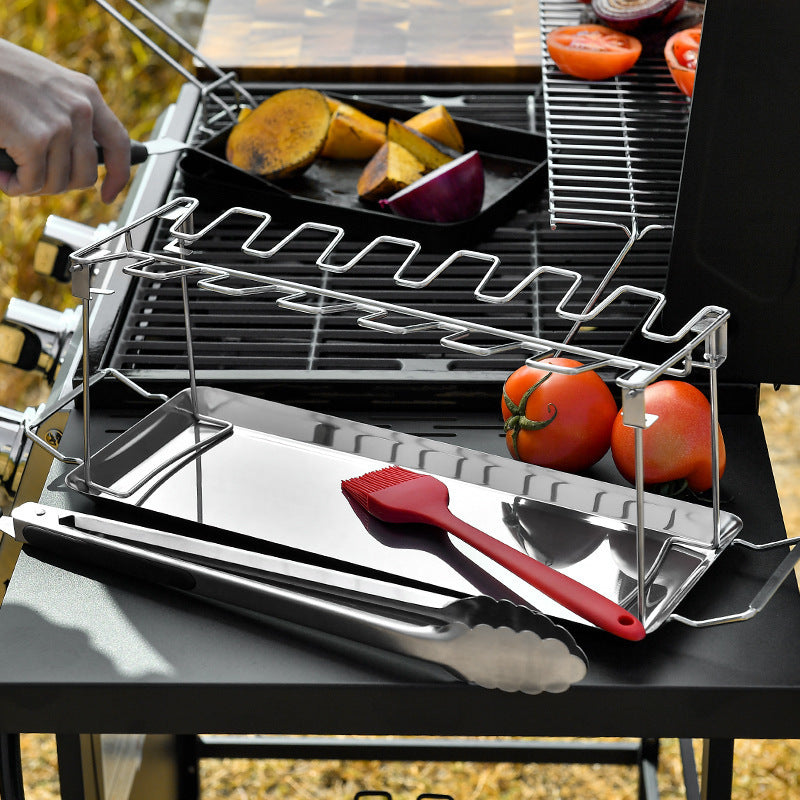 Stainless Steel Folding  Barbecue Rack