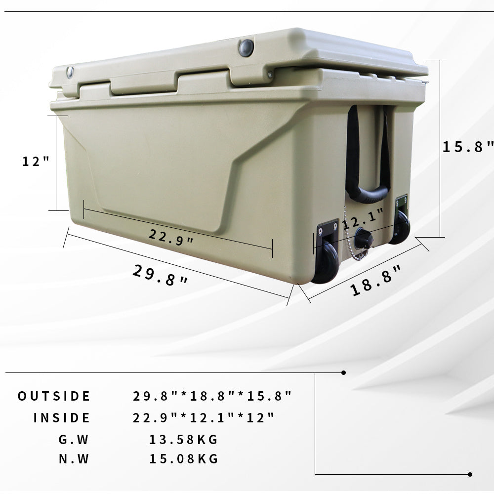 65 QT Ice Chest/Cooler - Heavy-Duty Outdoor Cooling Solution