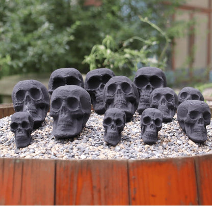 Unique Ceramic Fire Pit Skulls for a Spooky Outdoor Experience