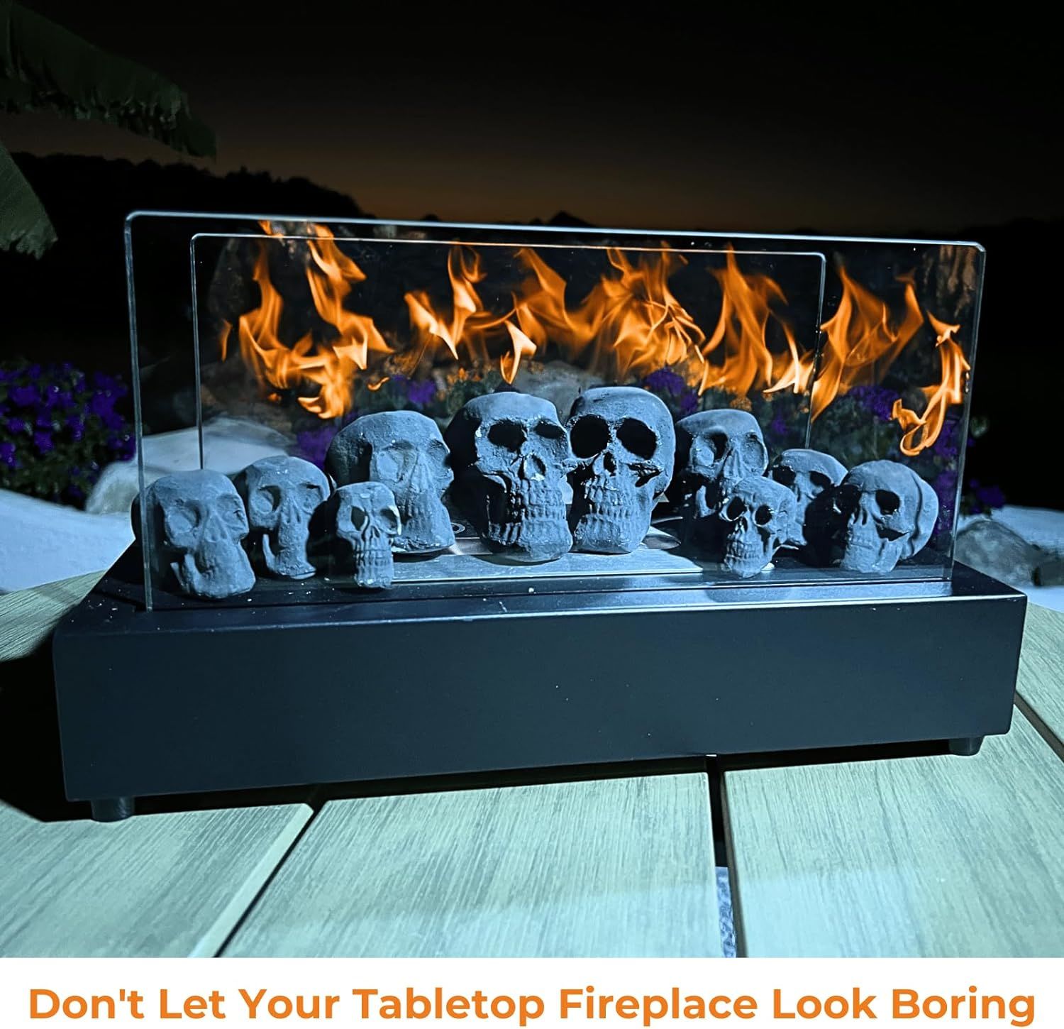 Unique Ceramic Fire Pit Skulls for a Spooky Outdoor Experience