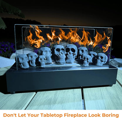 Unique Ceramic Fire Pit Skulls for a Spooky Outdoor Experience