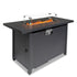 43-Inch Gas Firepit Table with Volcanic Stone - Outdoor Centerpiece