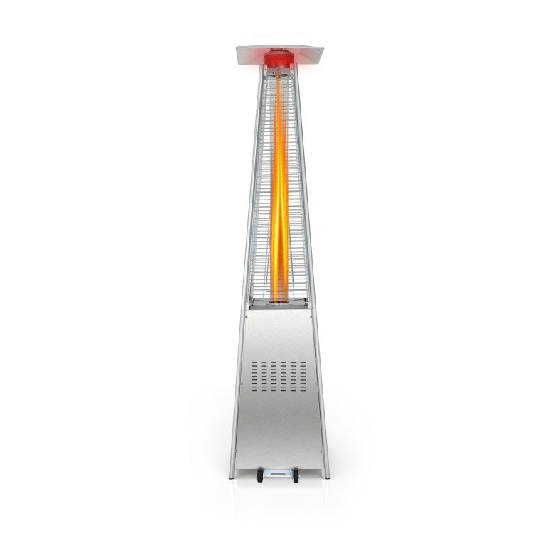 42000 BTU Pyramid Patio Heater with Wheels - Efficient Outdoor Heating