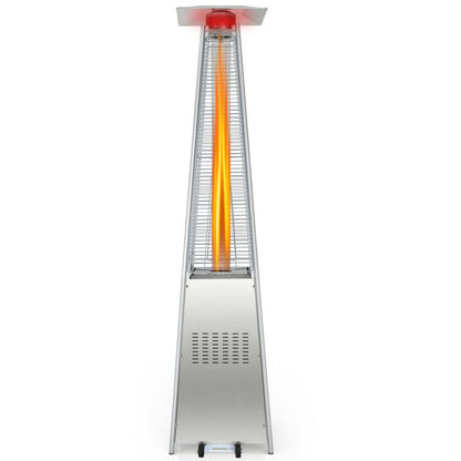 42000 BTU Pyramid Patio Heater with Wheels - Efficient Outdoor Heating